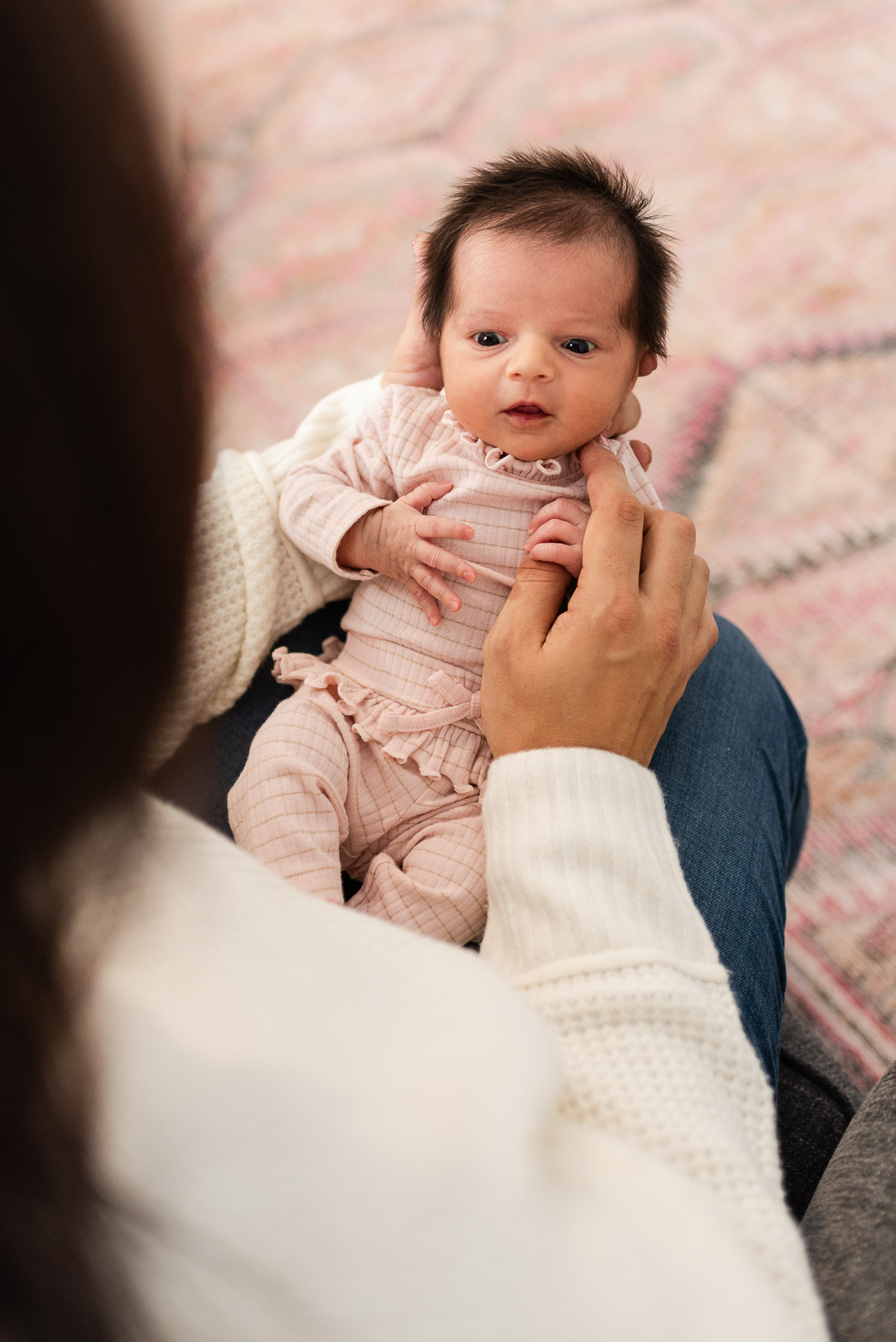 Seeing past wedding clients become parents is pretty great! #madelinejanephotography #pittsburghfamilyphotography #NewbornPhotography #athomephotoshoot