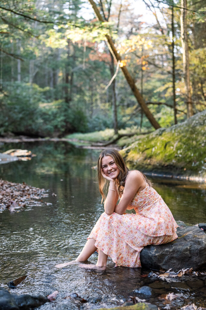 clear creek state park senior portraits