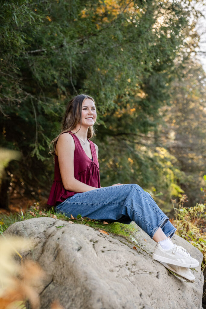 clear creek state park senior portraits