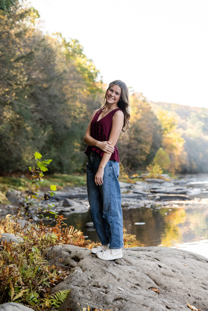 clear creek state park senior portraits